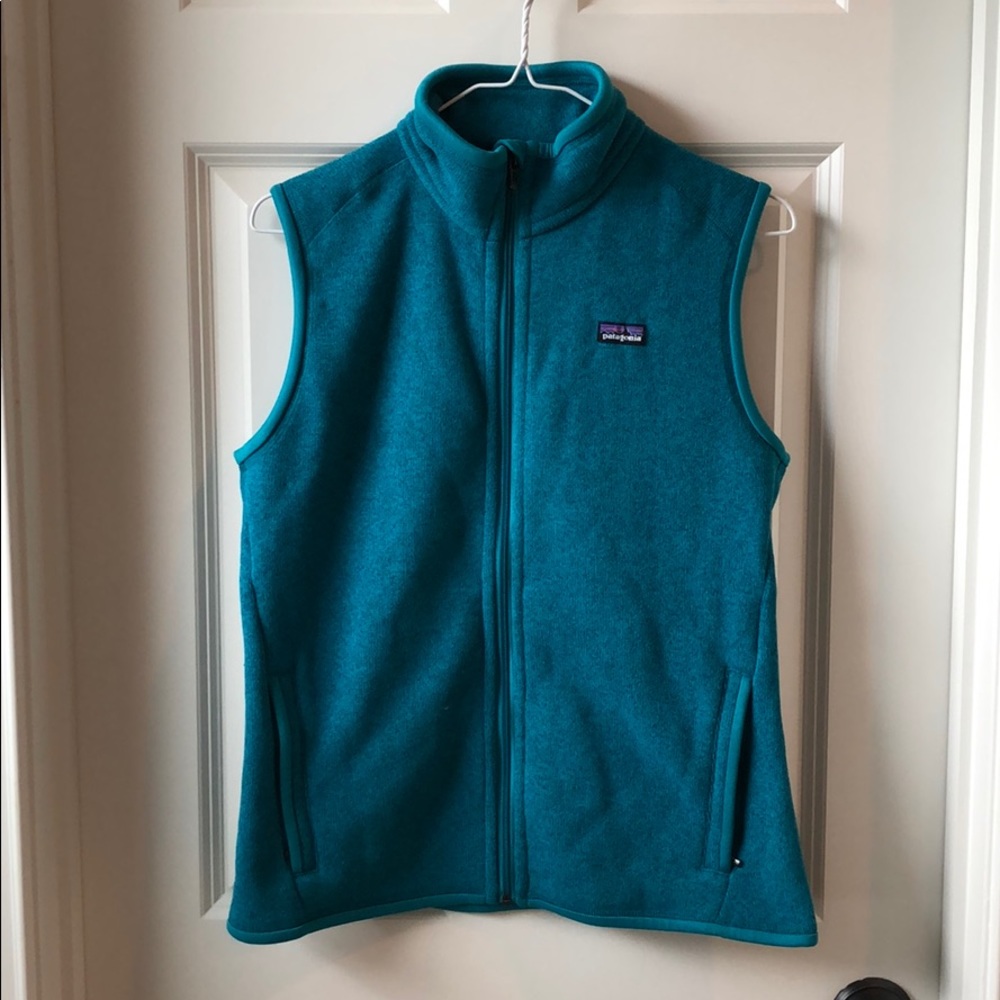 Patagonia better sweater vest Elwah blue size M